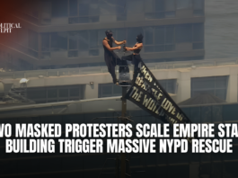 Two Masked Protesters Scale Empire State Building Trigger Massive NYPD Rescue